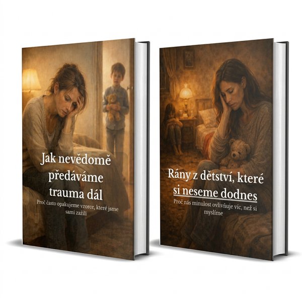 SADA DVOU E-KNIH - JAK NEVĚDOMĚ PŘEDÁVÁME TRAUMA DÁL + RÁNY Z DĚTSTVÍ